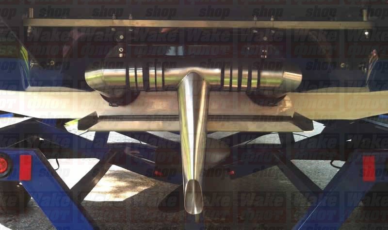 Система чистого выхлопа, FAE exhaust, Moomba Boats, двойной выхлоп, 494816