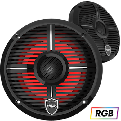 Морская акустическая система WET SOUNDS REVO-6 XW-B с подсветкой RGB