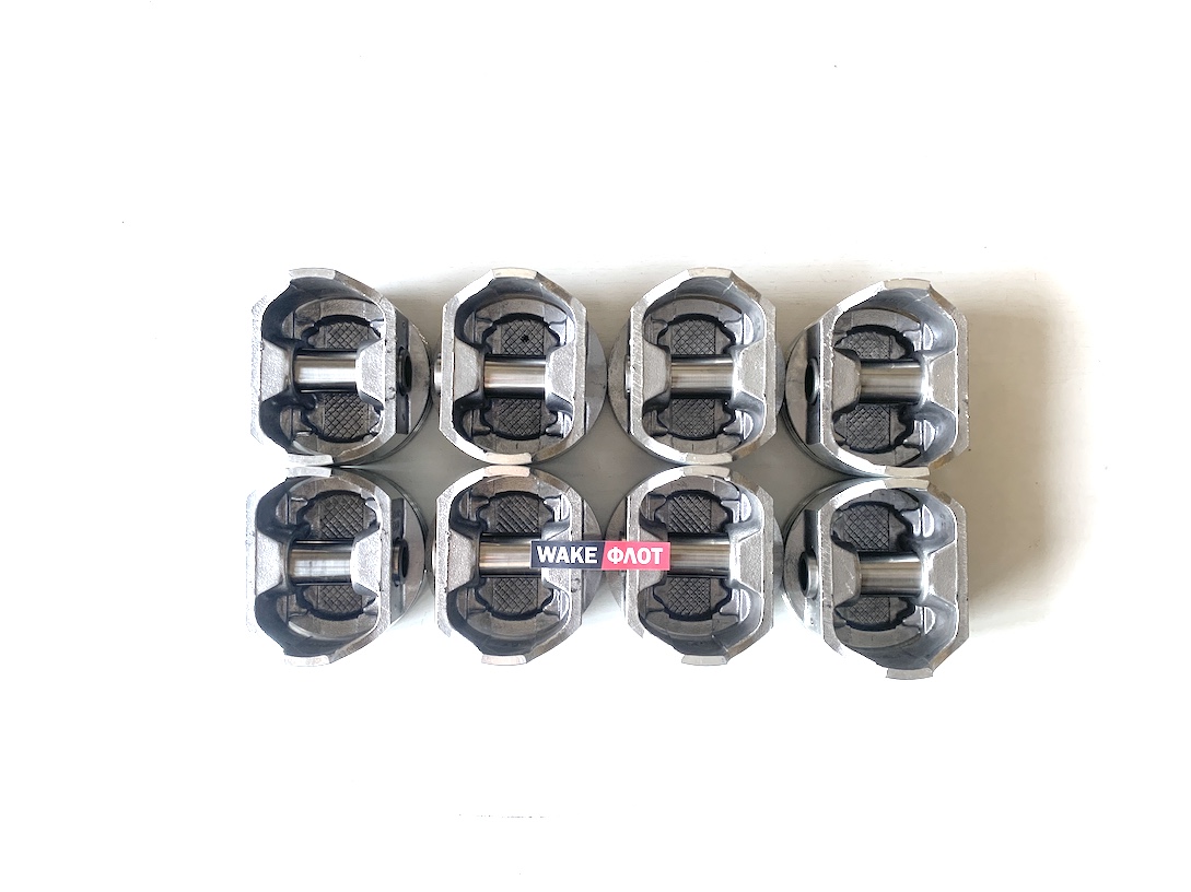 Поршень с пальцем 5.0L, ремонт 0.020, комплект 8 шт.