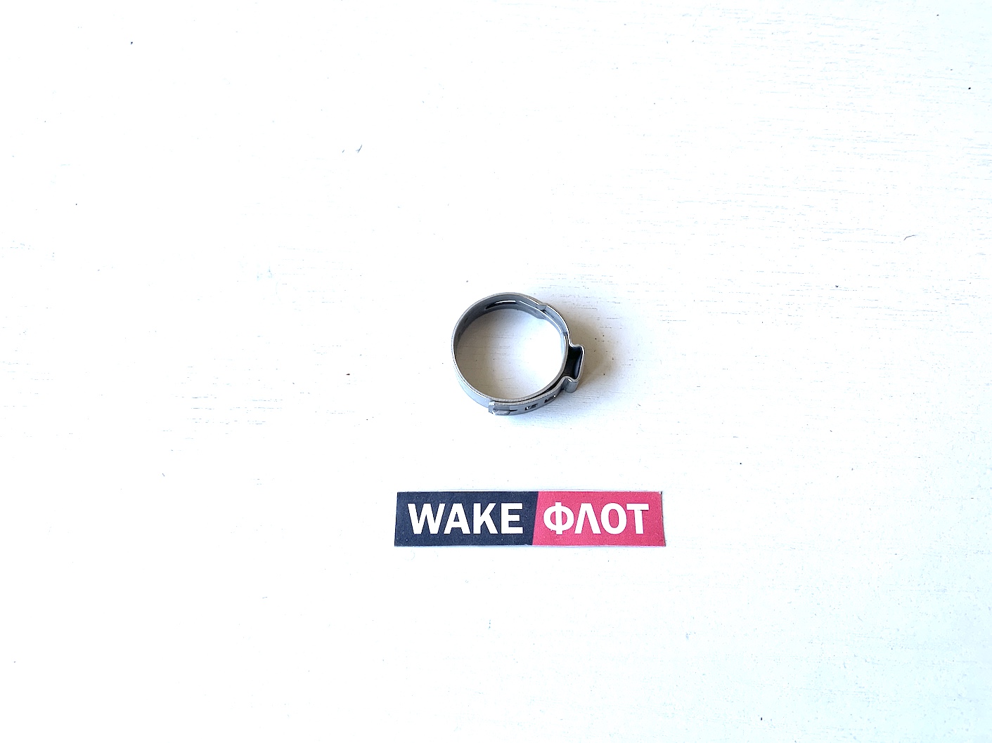 Хомут ушковый 29,6 мм усиленный, нерж сталь