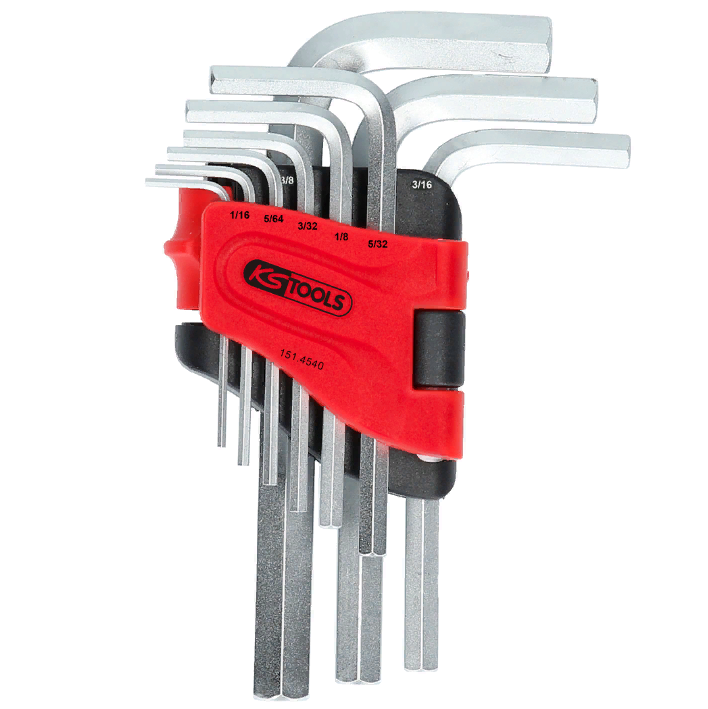 Набор шестигранников, в откидном держателе, 9 шт, 1/16"-3/8", 010101