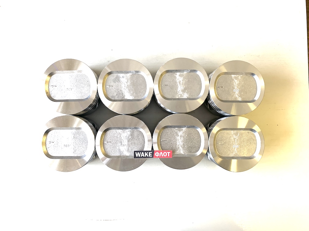 Поршень с пальцем, 5.8L, FORD ремонт 0.030, комплект 8 шт.,