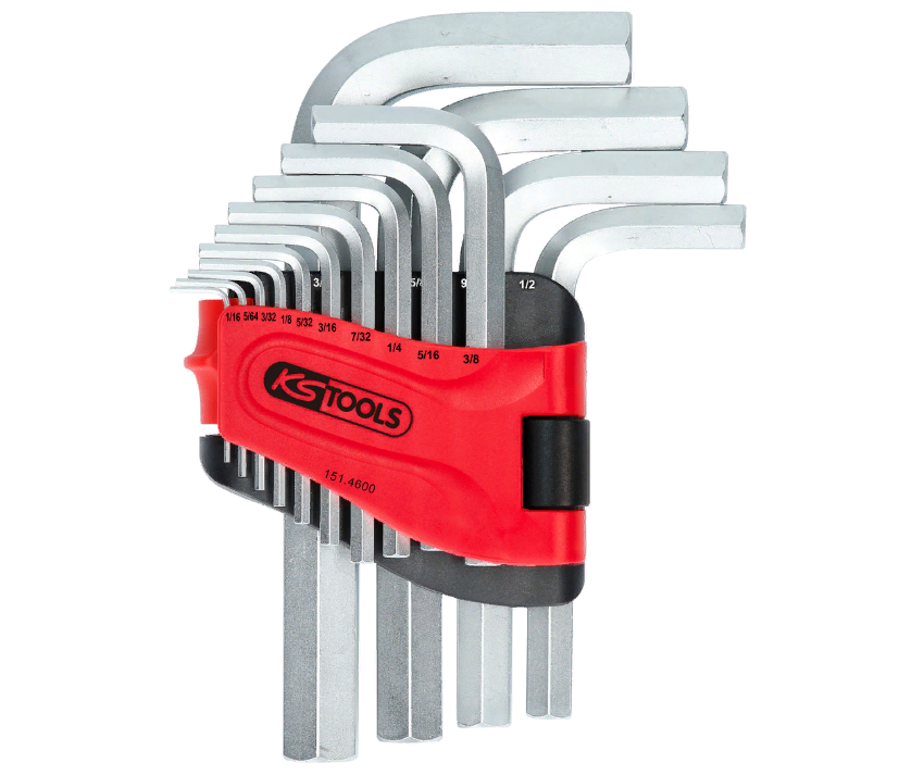 Набор шестигранников, в откидном держателе, 14 шт, 1/16"-3/4", 010102