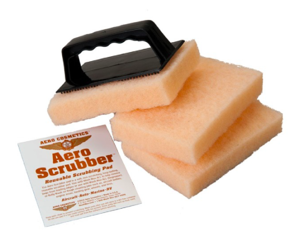 Губка для бережного ухода за самолетом, AEROCOSMETICS, набор 3 шт и ручка