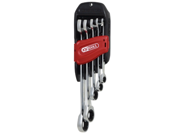 Набор ключей с трещеткой (с трещеточным зевом), 5 шт, 010108