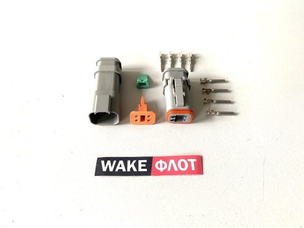 Разъем DEUTSCH DT 4-х контактный DT04-4P DT06-4S
