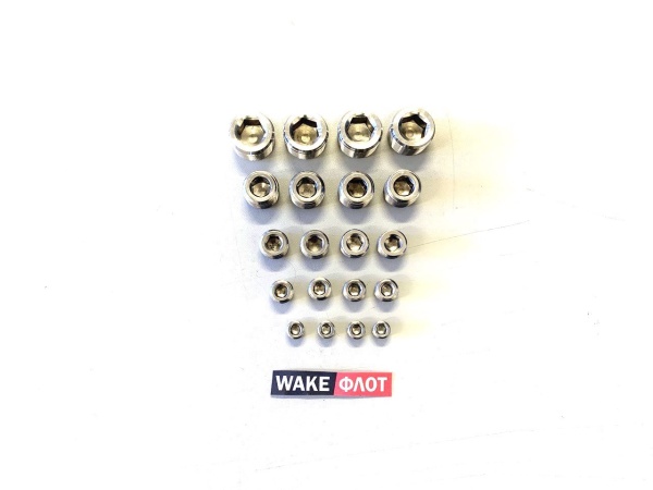 Набор пробок двигателя 1/8" 1/4" 3/8" 1/2" 3/4" нерж.сталь